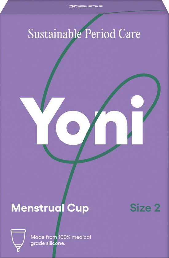 Yoni Menstruatiecup - Medische silicone - Herbruikbare Menstruatie Cup - Period - Menstrueren - Maat 2 - Verpakking beschadigd - Afbeelding 2