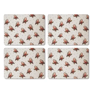 Placemats (Per 4 st) Red robin