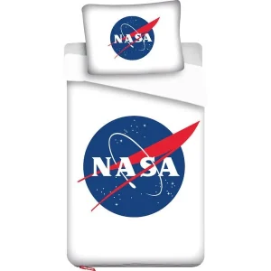 Nasa Dekbedovertrek wit - katoen - eenpersoons