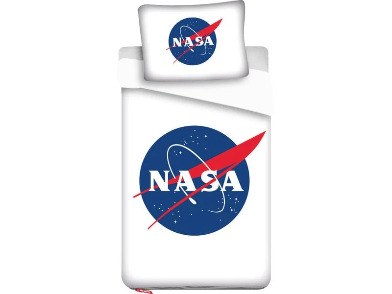 Nasa Dekbedovertrek wit - katoen - eenpersoons - Afbeelding 2