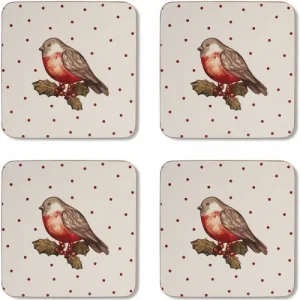 Onderzetters (Per 4 st) Red Robin